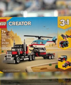 LEGO Creator 3-in-1 Flatbed Truck with Helicopter 31146