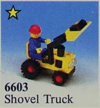 Alternative view of LEGO Town Shovel Truck 6603