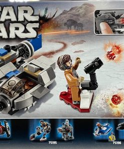 Alternative view of LEGO Star Wars Ski Speeder vs. First Order Walker Microfighters 75195