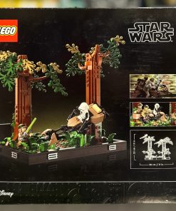 Alternative view of LEGO Star Wars Endor Speeder Chase Diorama 75353