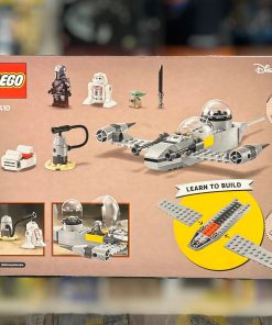 Alternative view of LEGO Star Wars Mando and Grogu's N-1 Starfighter 75410