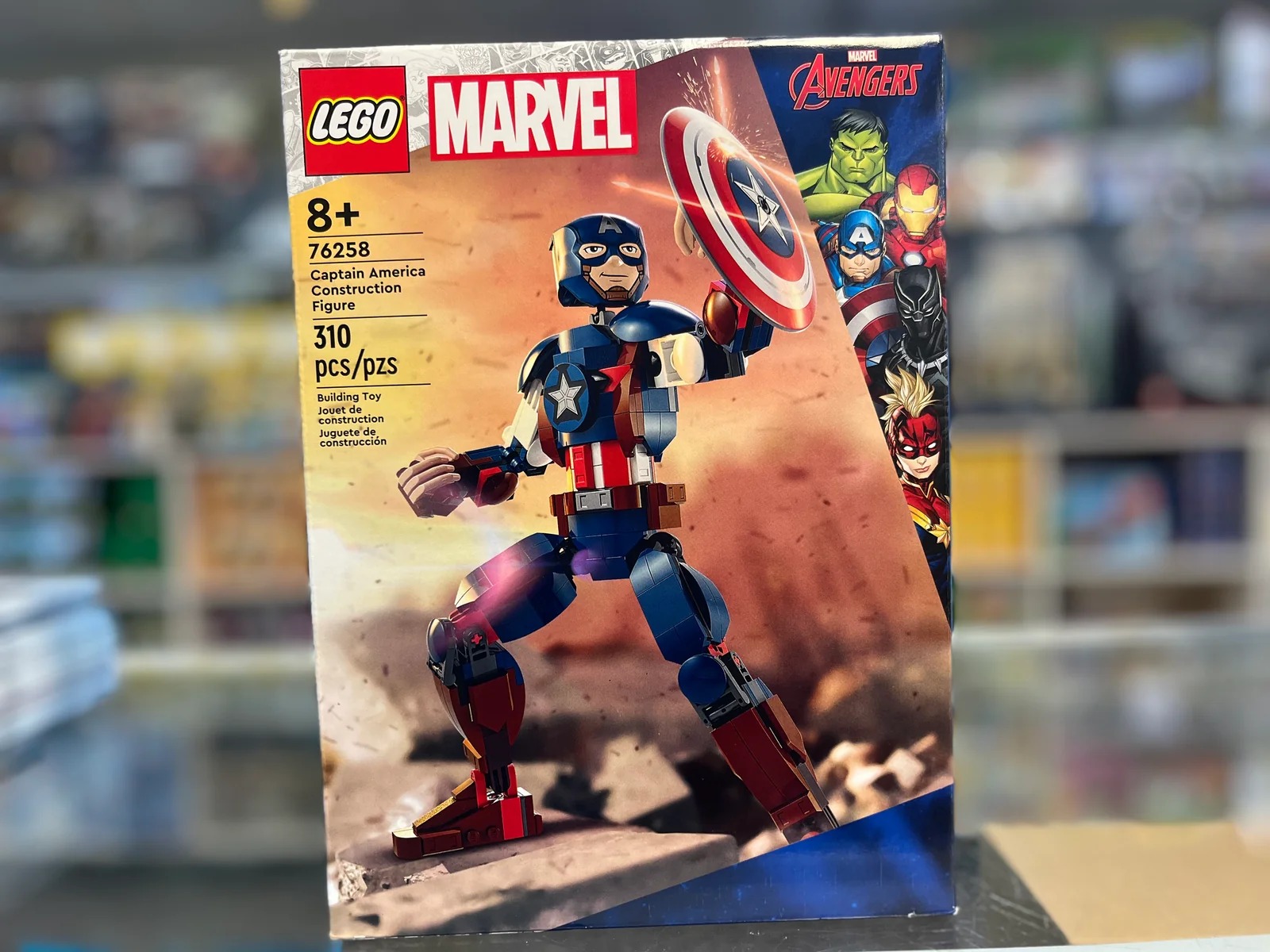 LEGO Marvel Captain America Construction Figure 76258 1 LEGO Marvel Captain America Construction Figure 76258